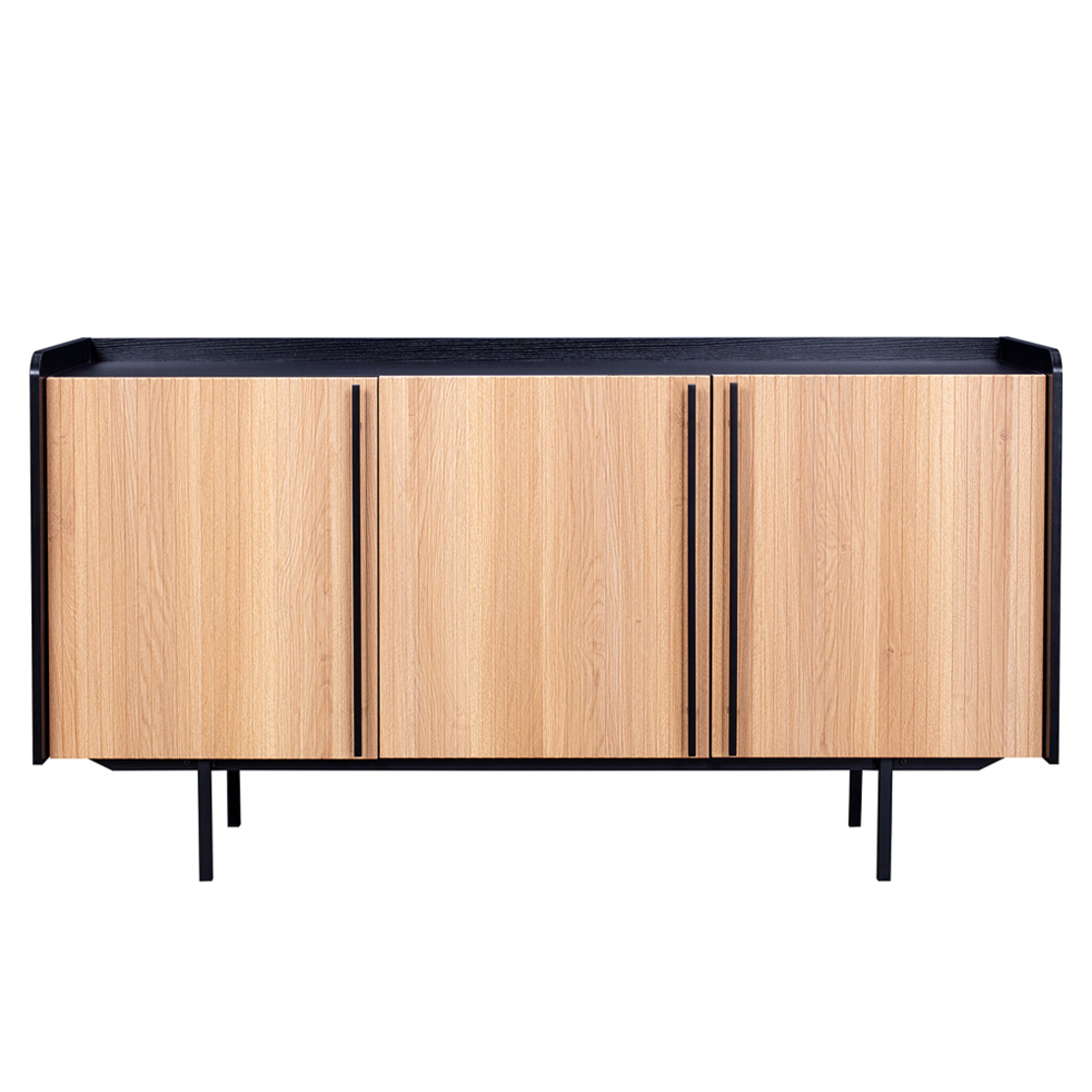 ORIGAMI SIDEBOARD 3DOORS CHIPBOARD WITH MELAMINE CARTA SONOMA 160x45xH85cm E1 PRC
