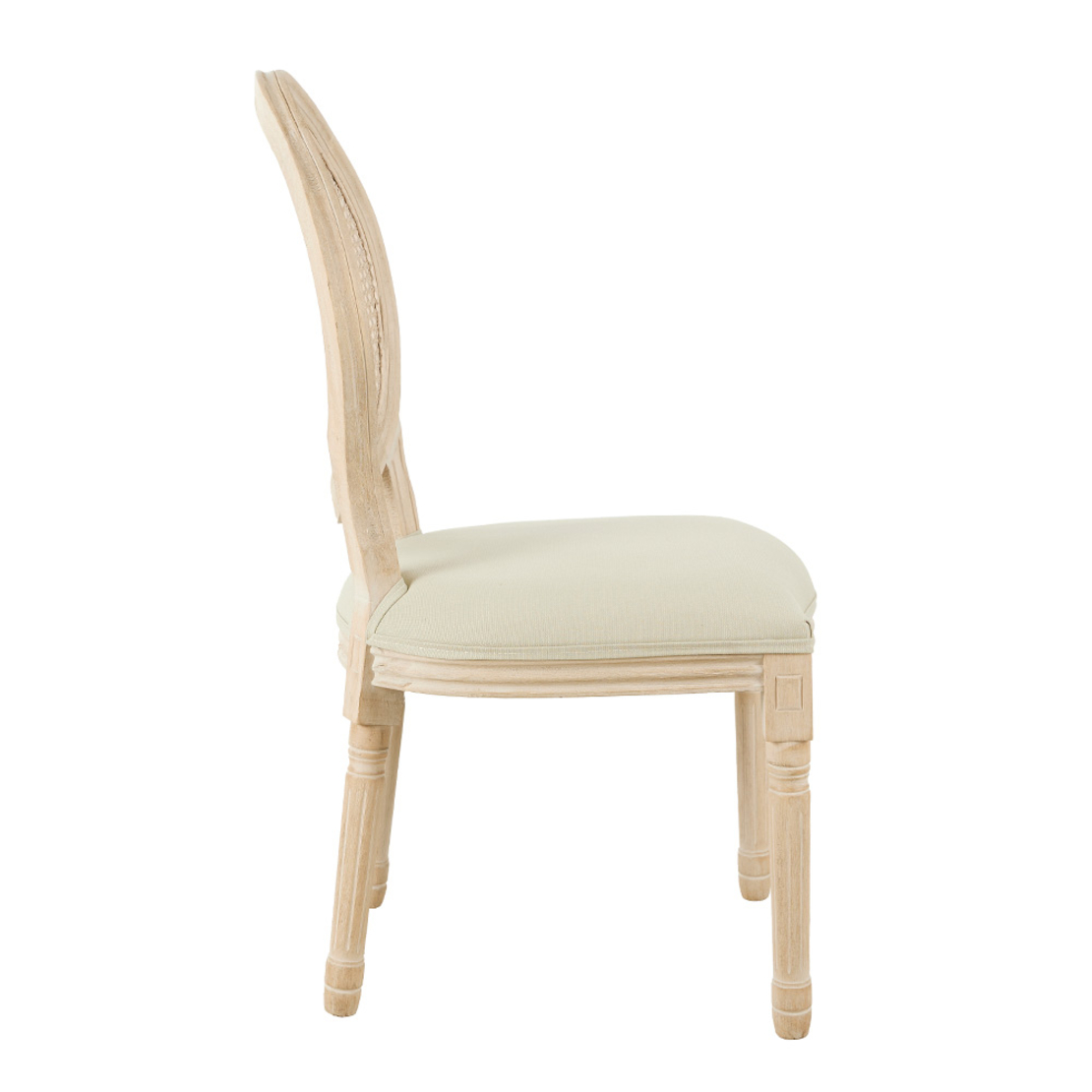 LUDOVIQUE CHAIR WOOD BIRCH /RUBBERWOOD SAND BEIGE RATTAN NATURAL PRC