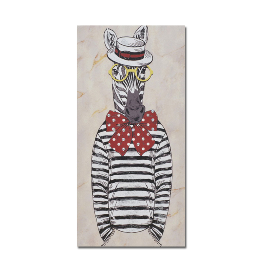 MR.ZEBRA PAINTING CANVAS MULTICOLOR WOOD 30x60xH1,