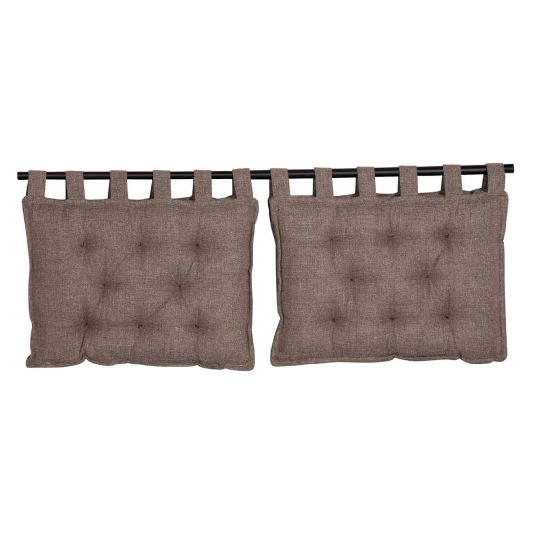 HANG HEADBOARD PILLOW SET 2PCS FABRIC GREY BROWN T