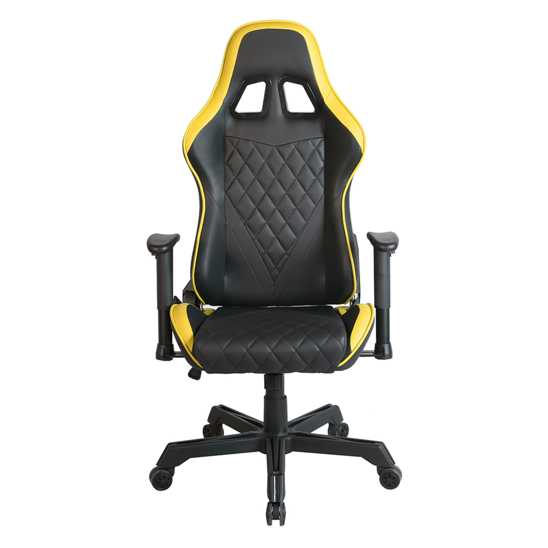 RANGER GAMING CHAIR DESK FABRIC BLACK NYLON YELLOW METAL 52x74xH138cm PRC