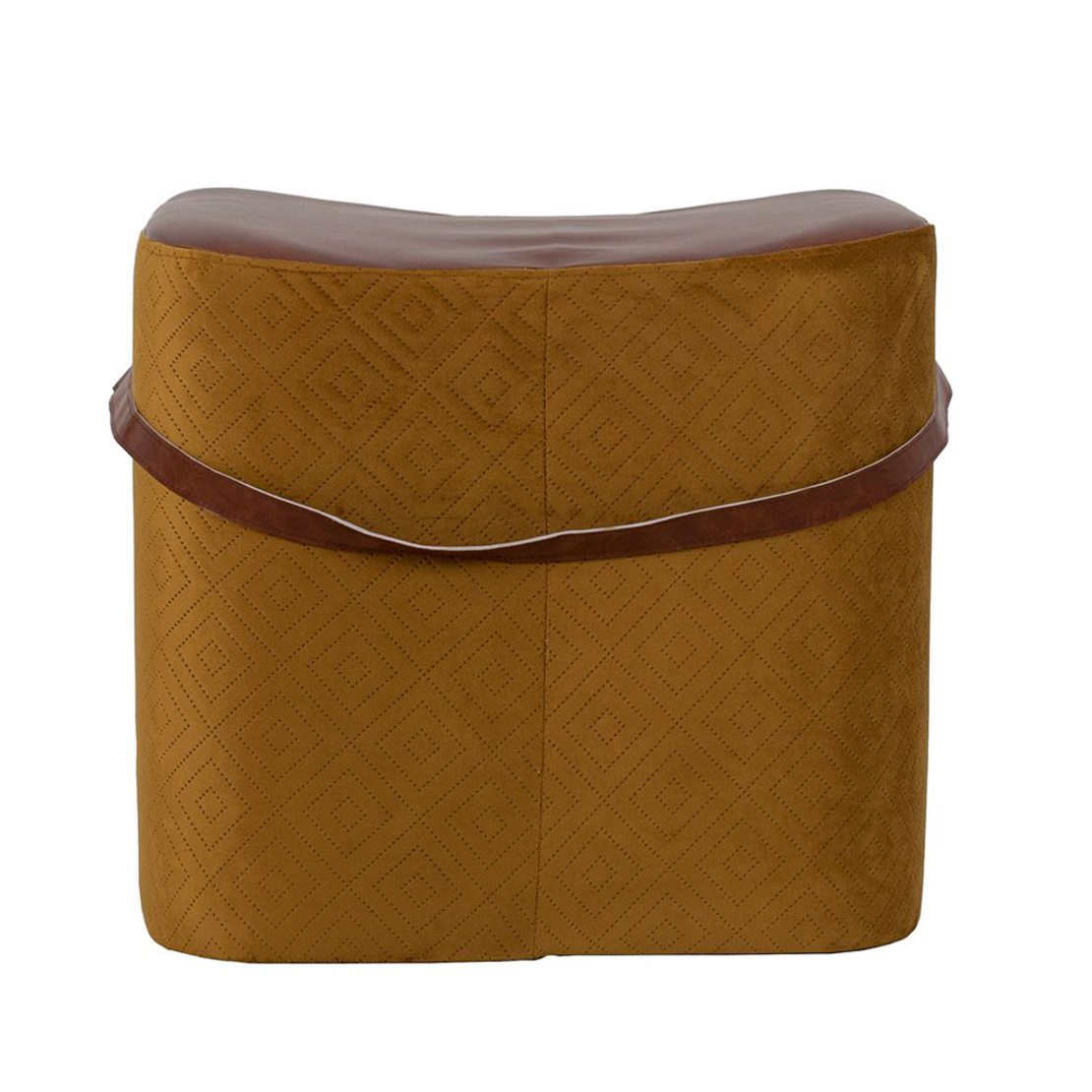 COWBOY STOOL FABRIC GOLD FINGER BROWN E1 PRC