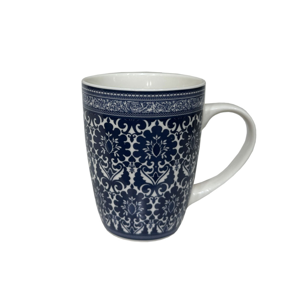 FELICIA C MUG NEW BONE CHINA WHITE BLUE D8,3xH10,5