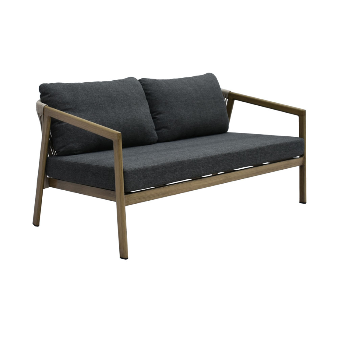MADERA LOUNGE SET 1+2+1 ALUMINIUM NATURAL GREY PRC