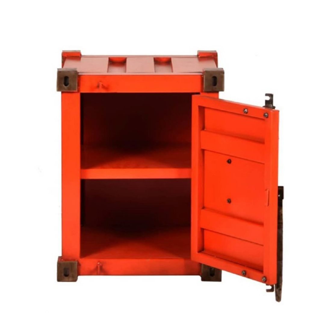 CONTAINER SIDE TABLE METAL 40x40xH56cm IN