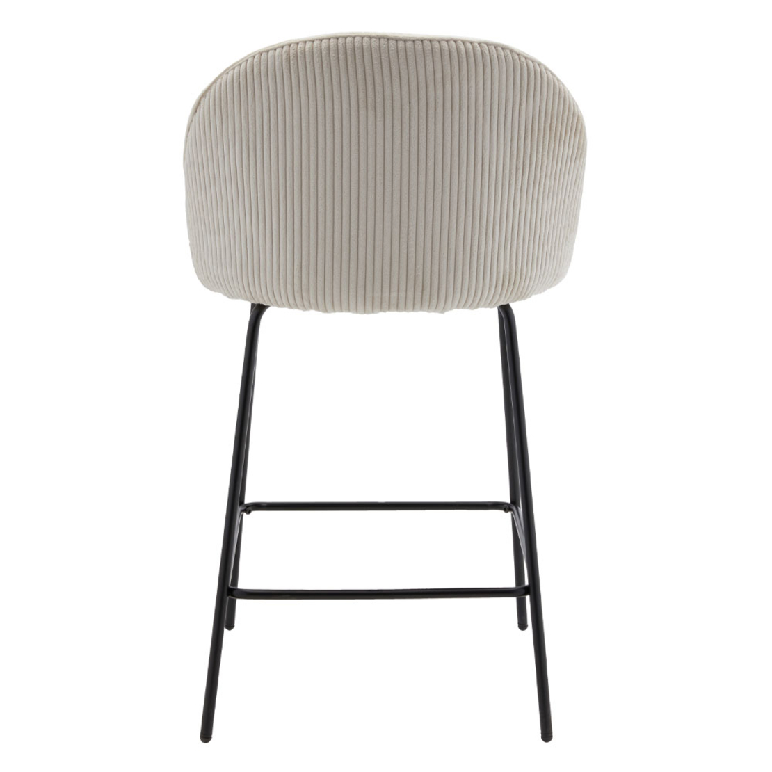 VOTSALO STOOL BAR FABRIC CREAM METAL BLACK E1 PRC