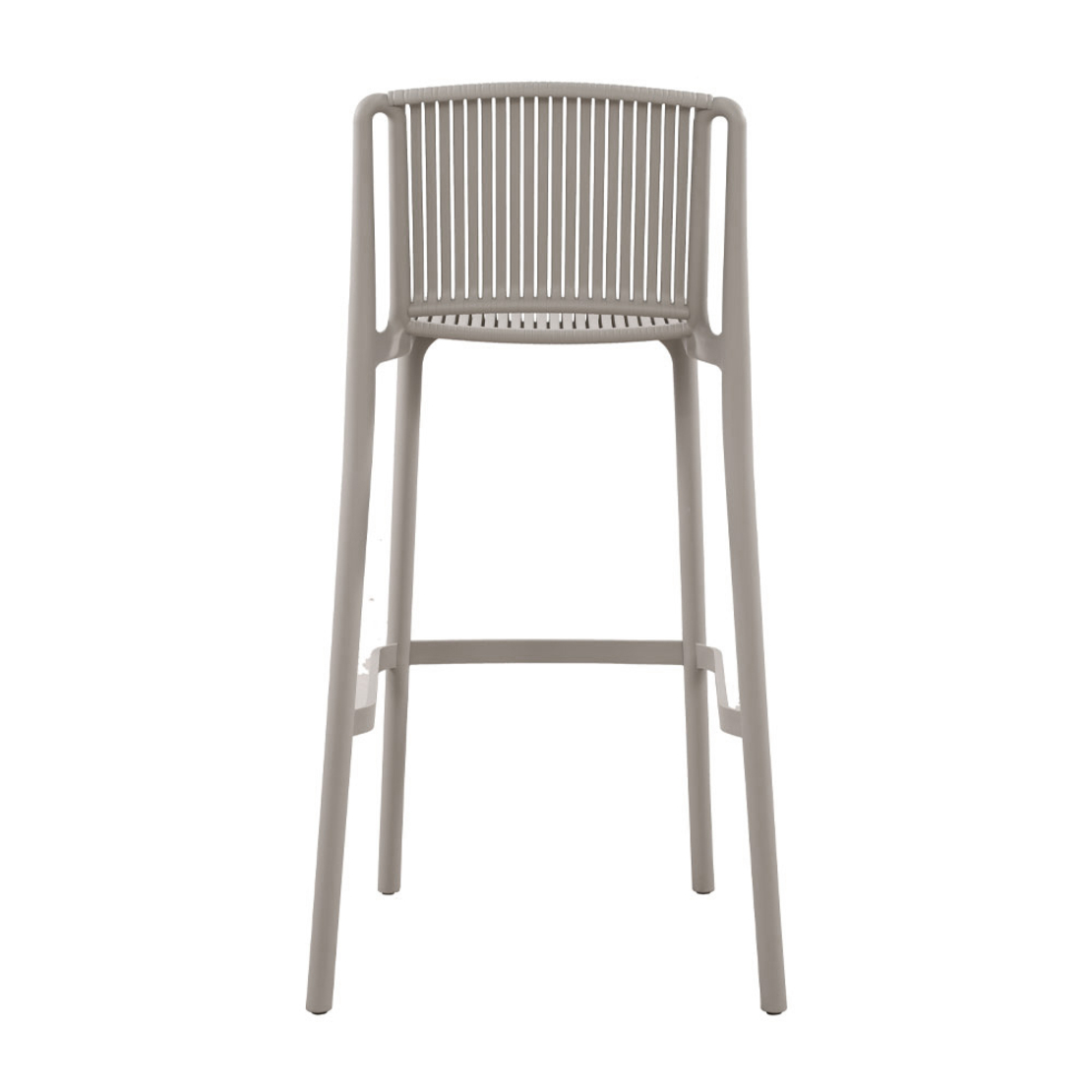 POLLY STOOL BAR PP GREY LIGHT 42x50x100.5 PRC