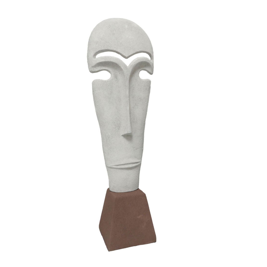 NATHEN DECO FIGURE 15x11x48 ALUMINIUM WHITE BEIGE