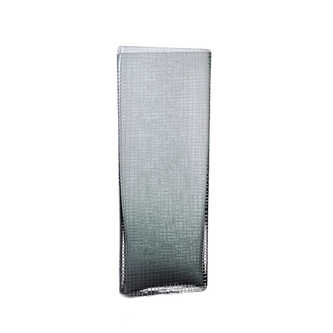 GRAVIR GREY VASE GLASS GREY 15,5x11,5xH43,5cm PRC
