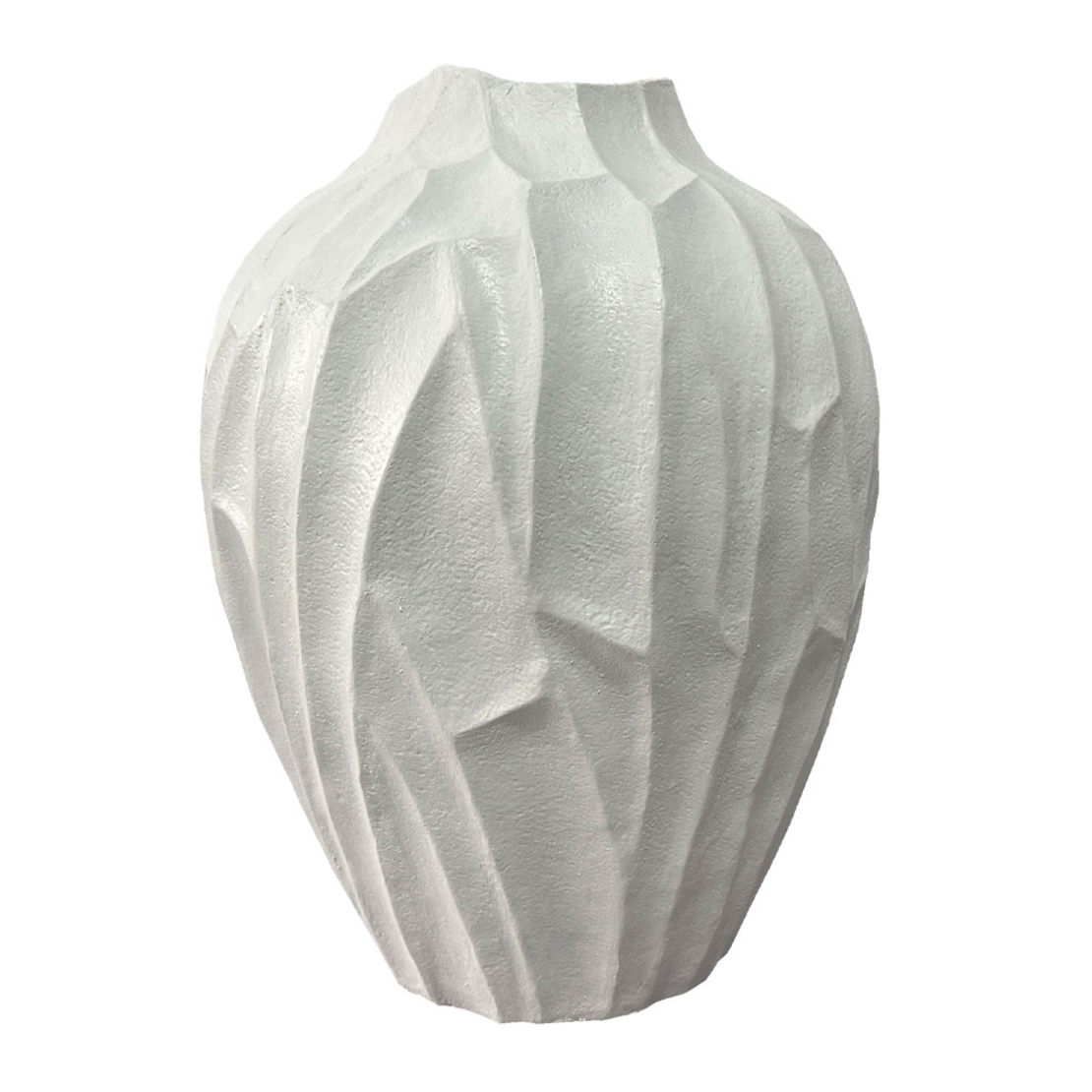 SPETEL VASE POLYRESIN WHITE 41,2x40,8xH52,5cm PRC