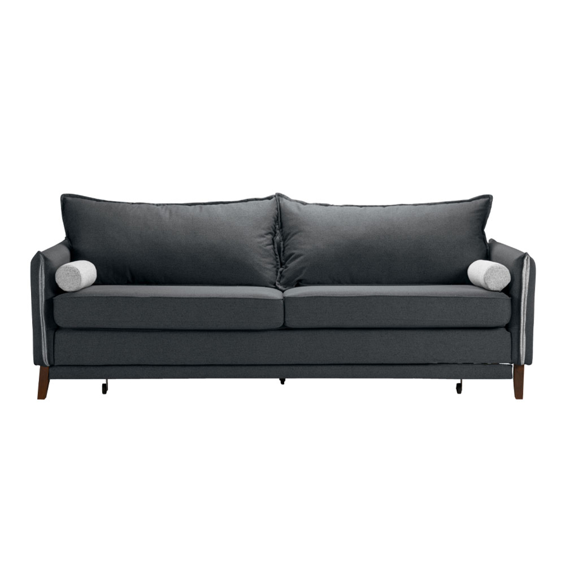 COMMODO SOFA BED 3SEAT EASY CLEAN FABRIC ANTHRACITE GREY E1 EU