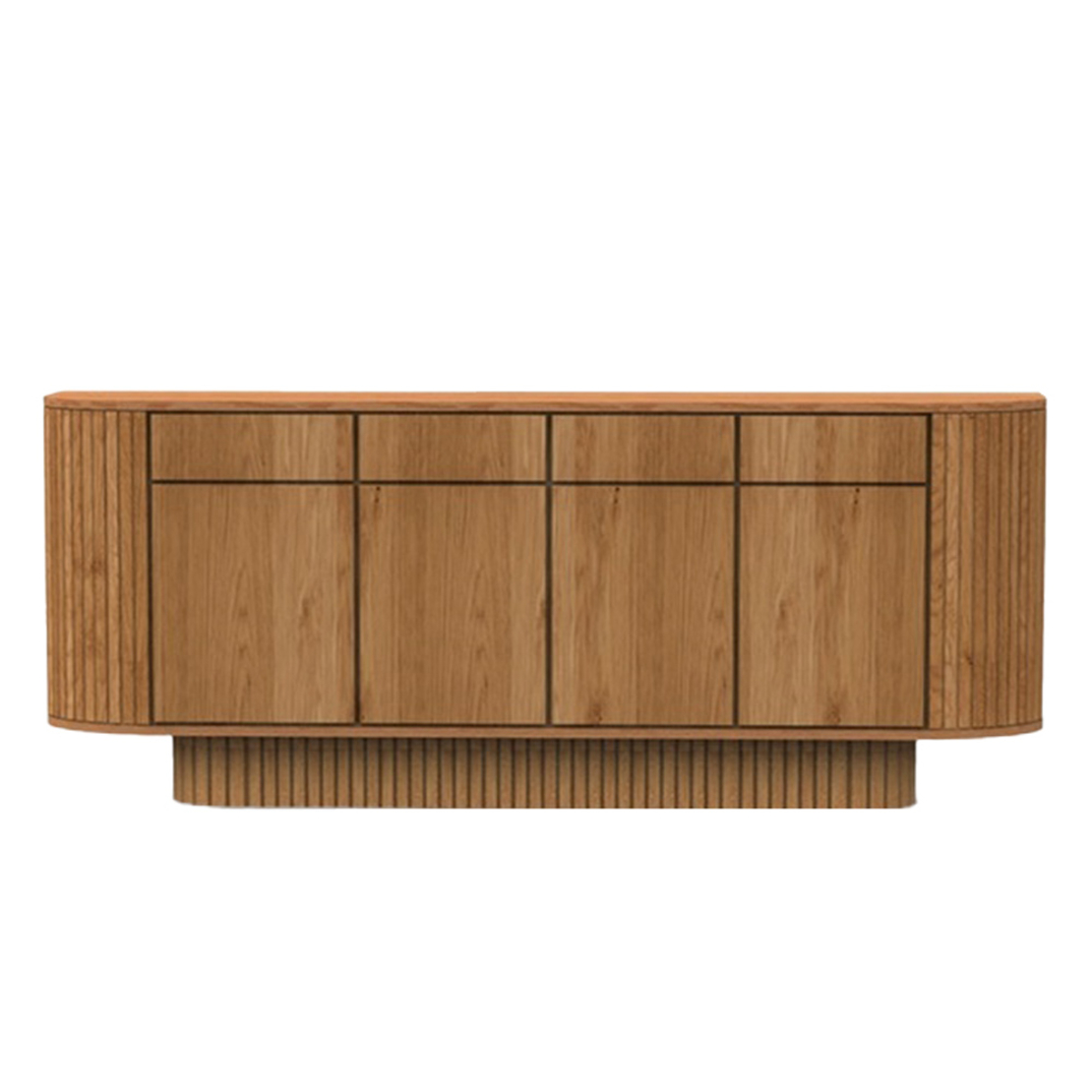 FORESTA SIDEBOARD WOOD MANGO OAK NATURAL VENEER ΟΑΚ 192x40xH80cm E1 PRC