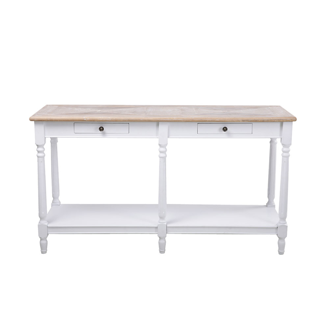 HISTORY CONSOLE MDF VENEER WHITE NATURAL 143x48xH79cm E1 PRC