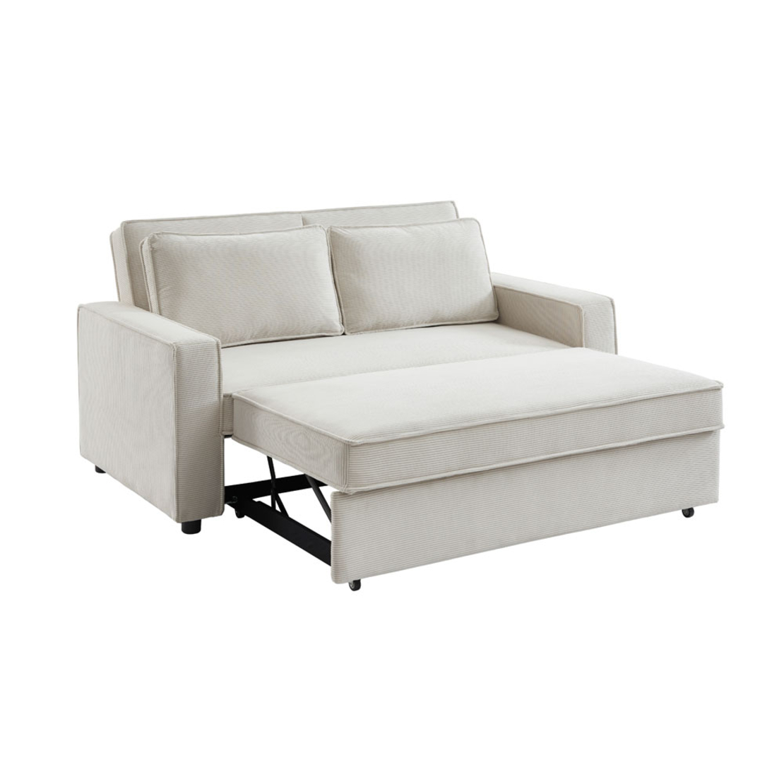 CUBO SOFA BED 3SEAT FABRIC OFF WHITE FABRIC E1