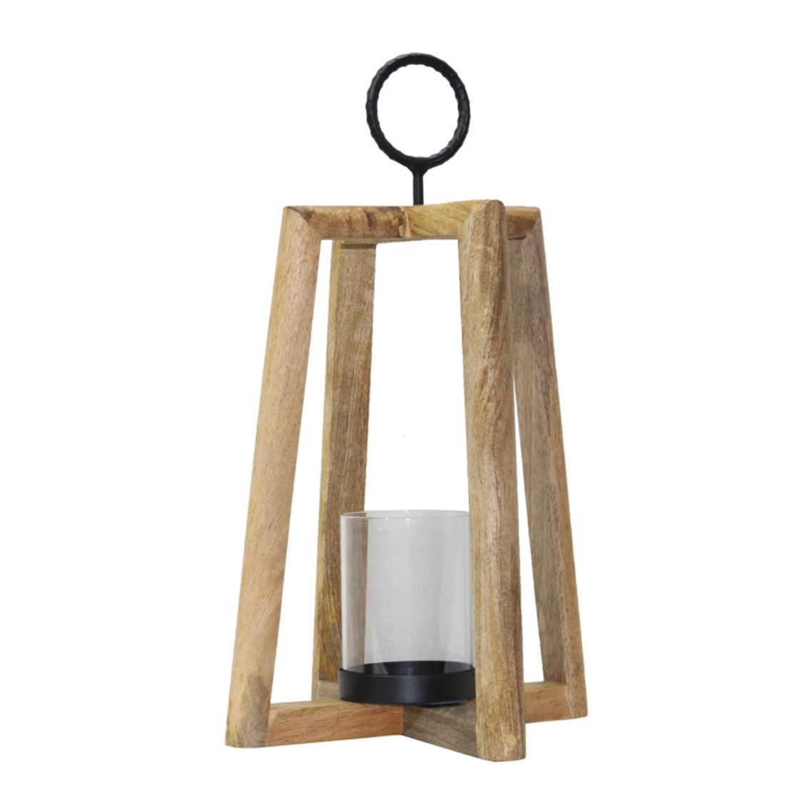 CADMUS LANTERN NATURAL BLACK 22x22xH36cm IN