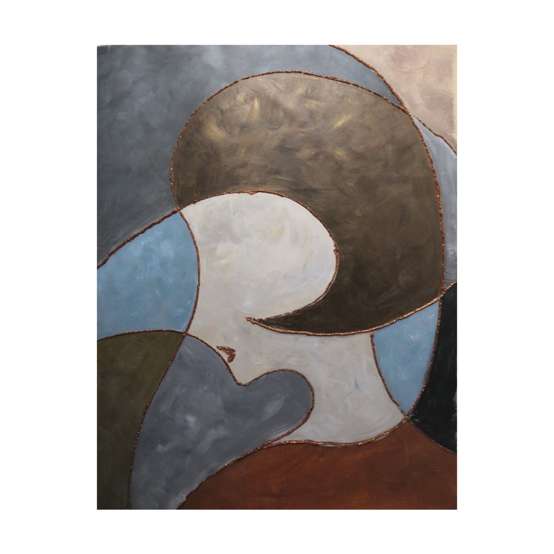EL 2 PAINTING CANVAS MULTICOLOR WOOD 76x100xH3,5cm