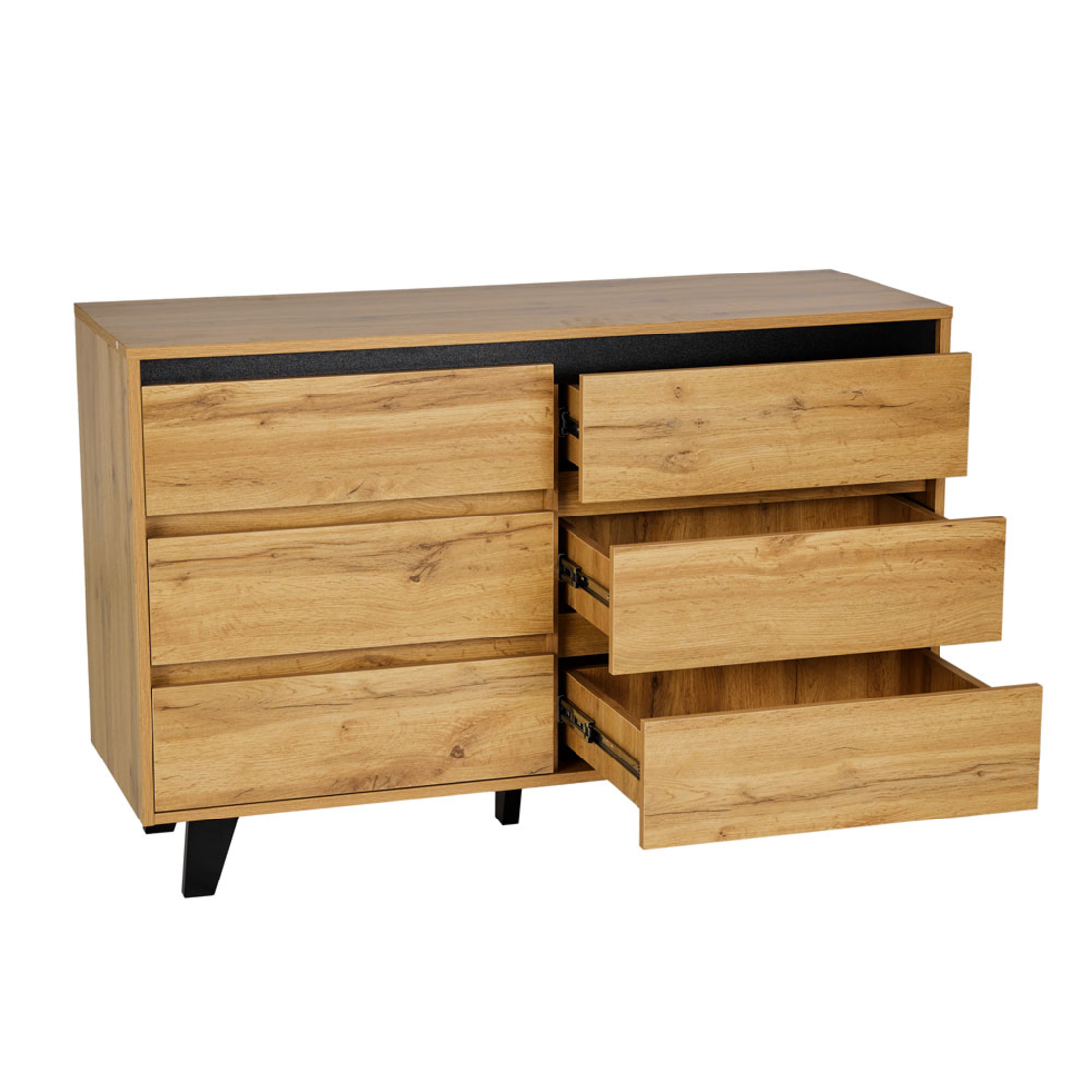ARABICA COMMODE CHIPBOARD WITH MELAMINE SONOMA BLACK BLACK E1 PRC