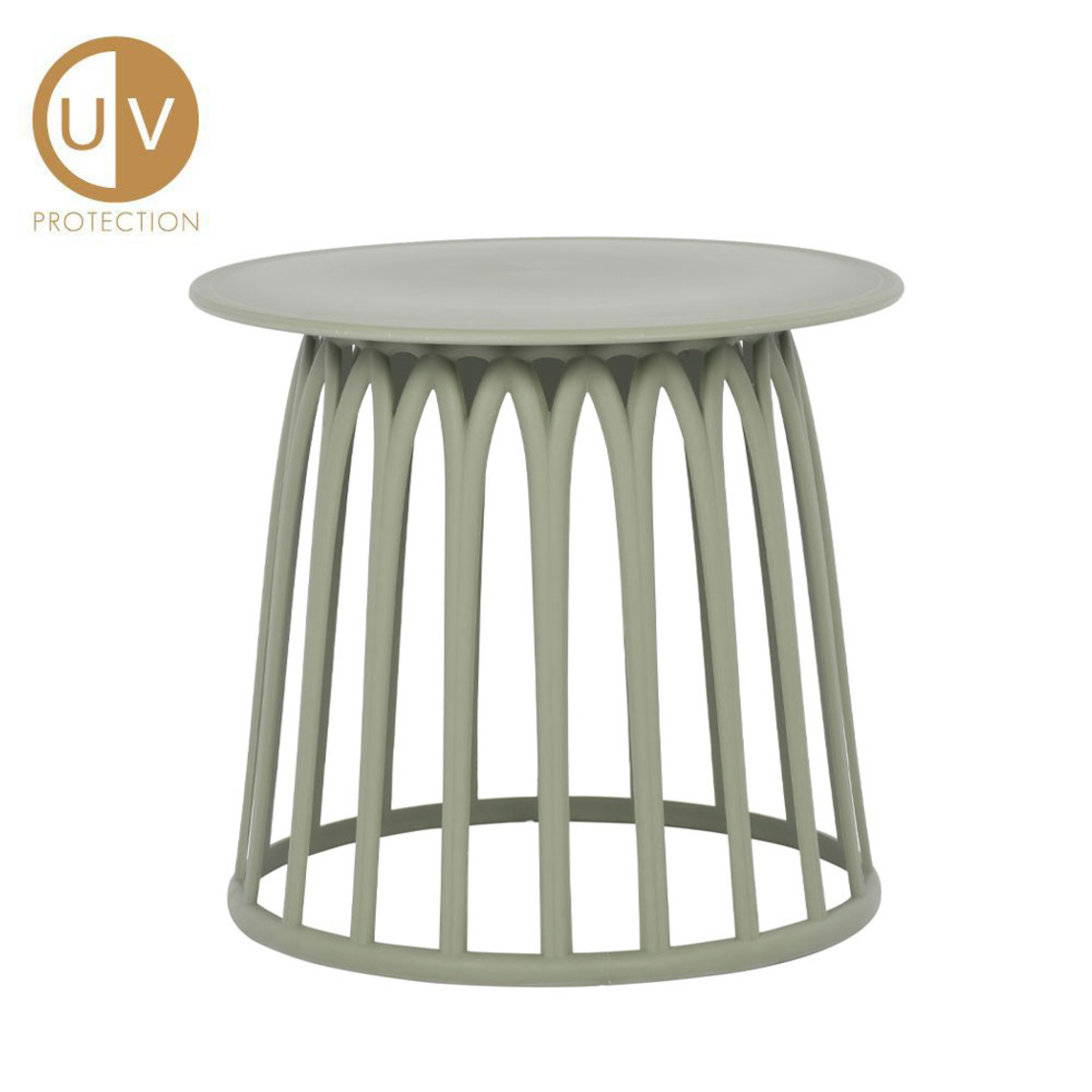 BASKET COFFEE TABLE PP OLIVE GREEN PRC