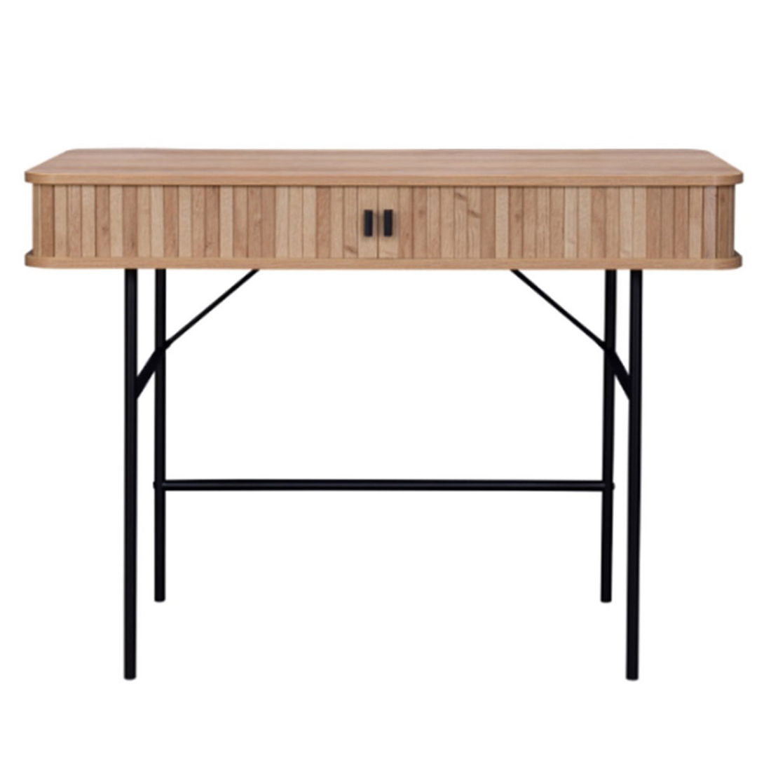 ROLLING CONSOLE CHIPBOARD WITH MELAMINE CARTA SONOMA CHIPBOARD WITH MELAMINE CARTA BLACK 108x52x77 E1