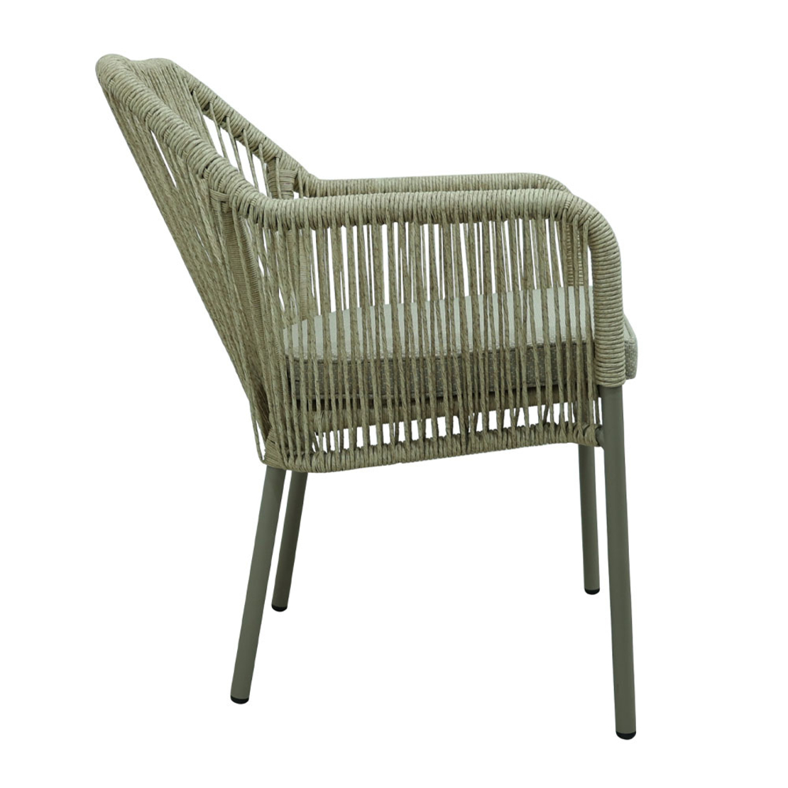 CELIA CHAIR ALUMINIUM NATURAL CHAMPAGNE 56x67x80 PRC