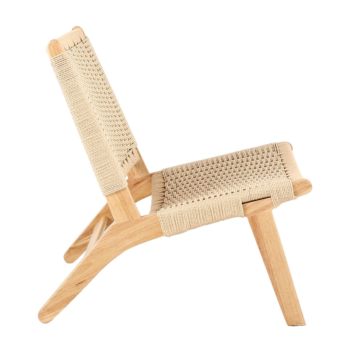 OMA ARMCHAIR WOOD RUBBERWOOD NATURAL WATER ROPE PRC