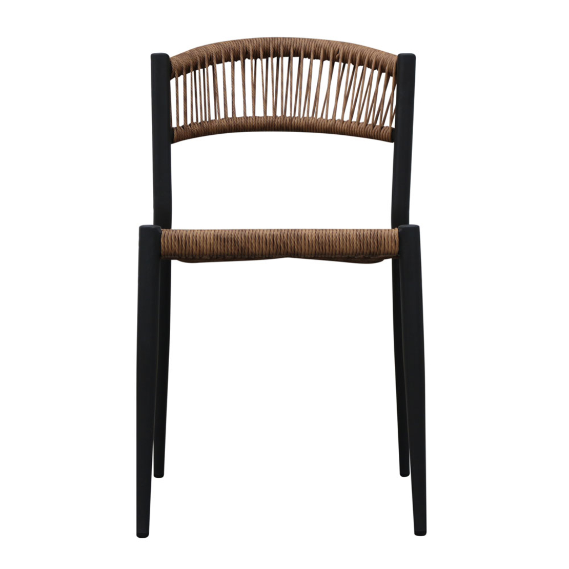CARLA CHAIR ALUMINIUM BLACK WALNUT 46x61xH78cm PRC