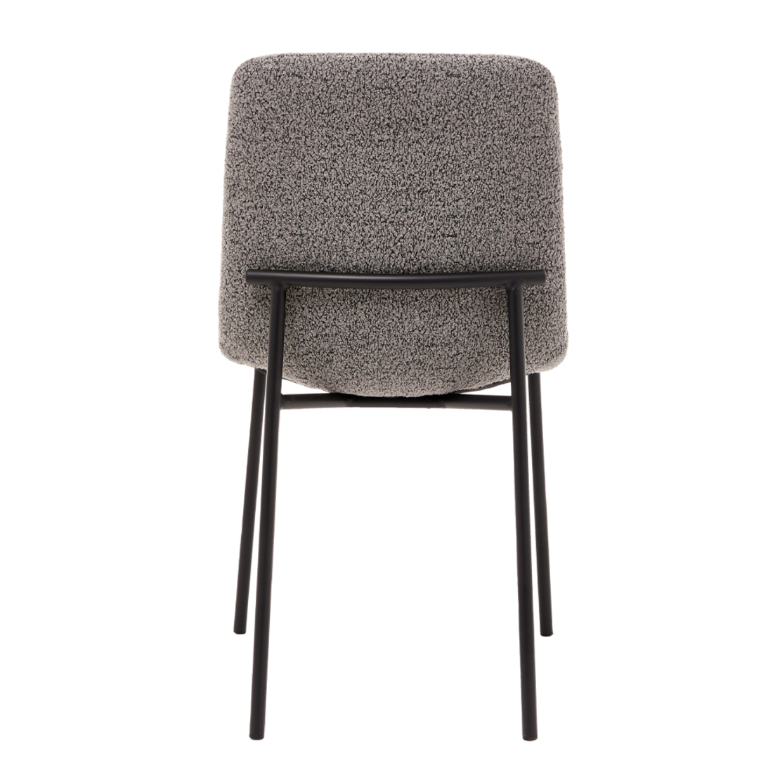 BRICK CHAIR FABRIC GREY METAL BLACK E1 PRC