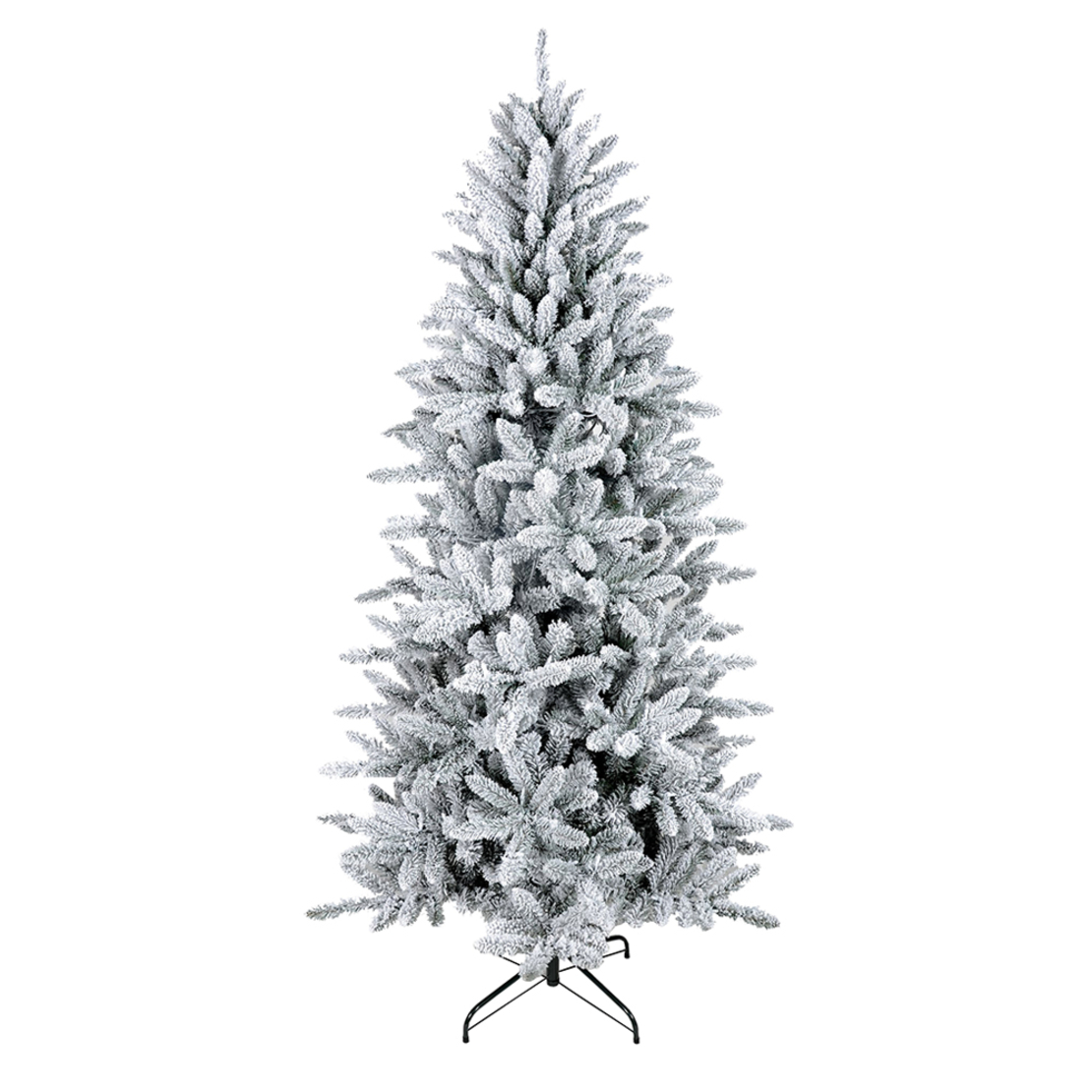 XMAS NIEVE SNOWY TREE PVC GREEN WHITE D114xH210cm