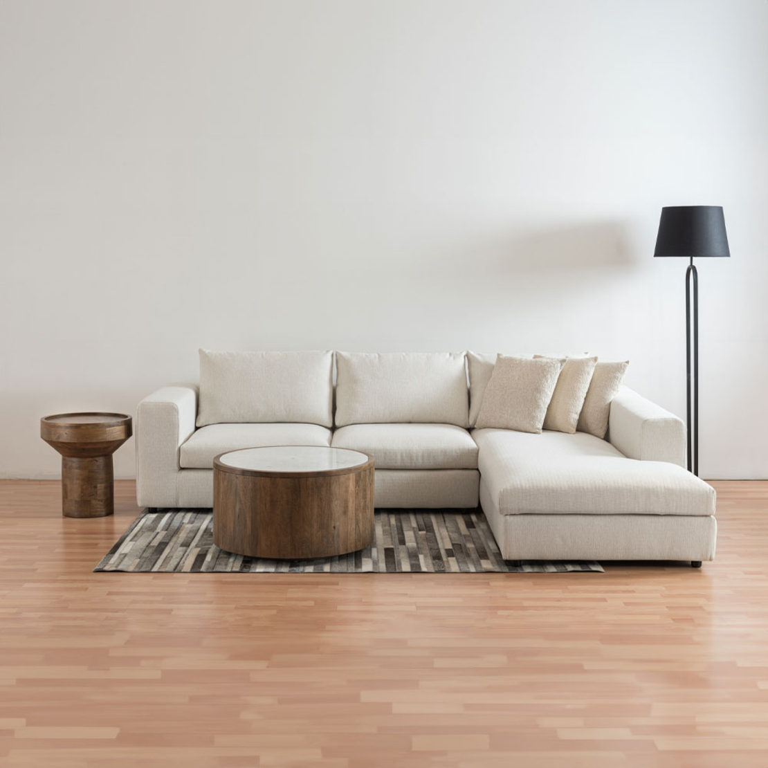 DUBAI SIDE TABLE WOOD MANGO WALNUT 50x50xH54cm IN