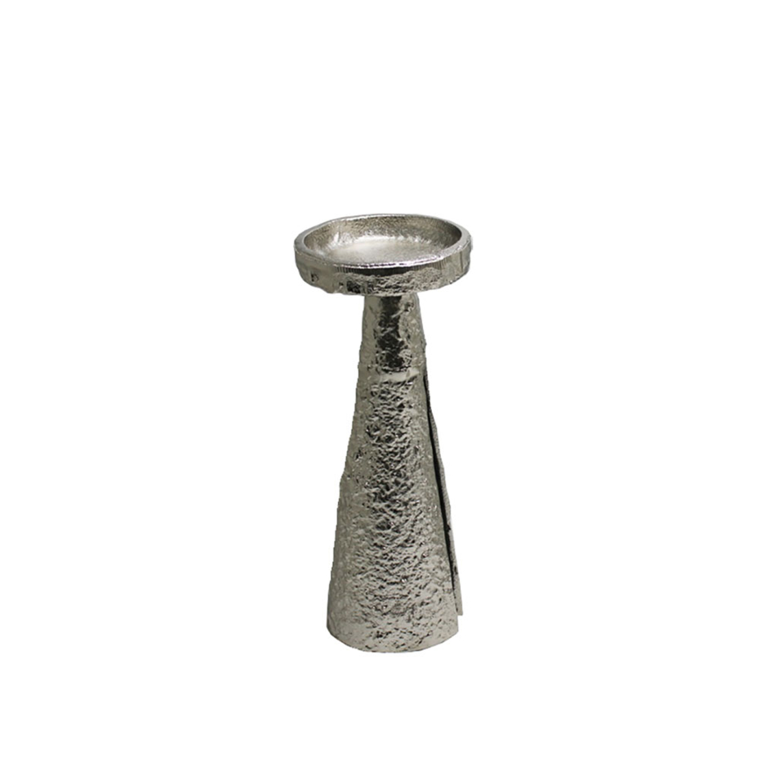 ARCO 26,5 CANDLE HOLDER ALUMINIUM SILVER D11xH26,5