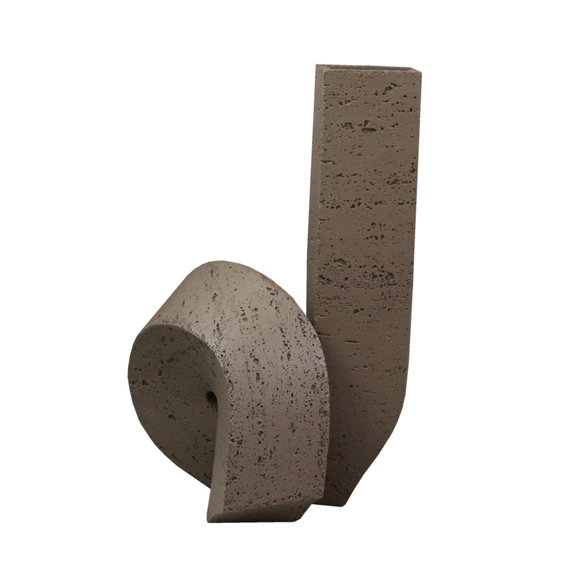 SIGNE VASE POLYRESIN GREY 19x17xH30cm PRC