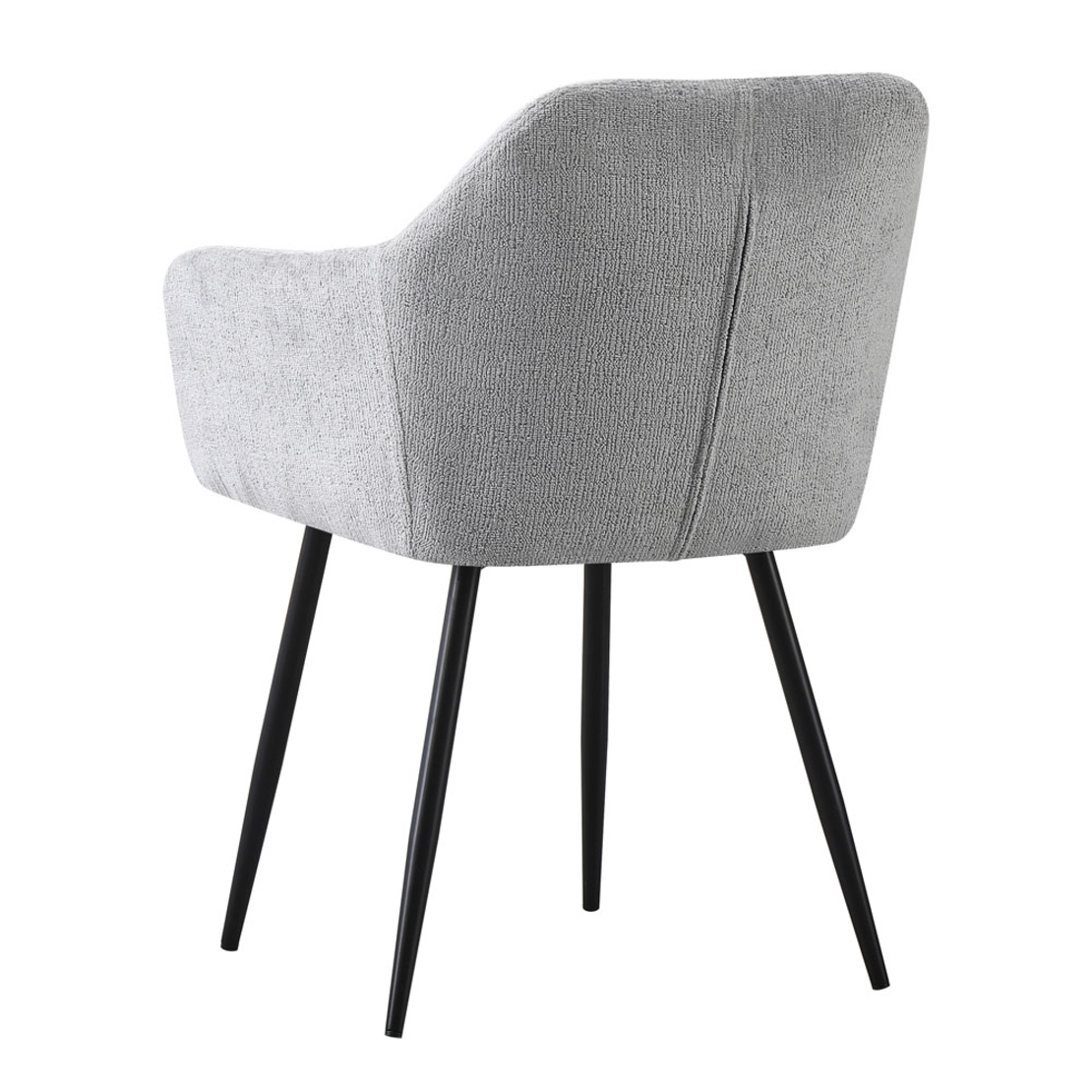 SAVVY CHAIR FABRIC GREY LIGHT METAL BLACK PRC