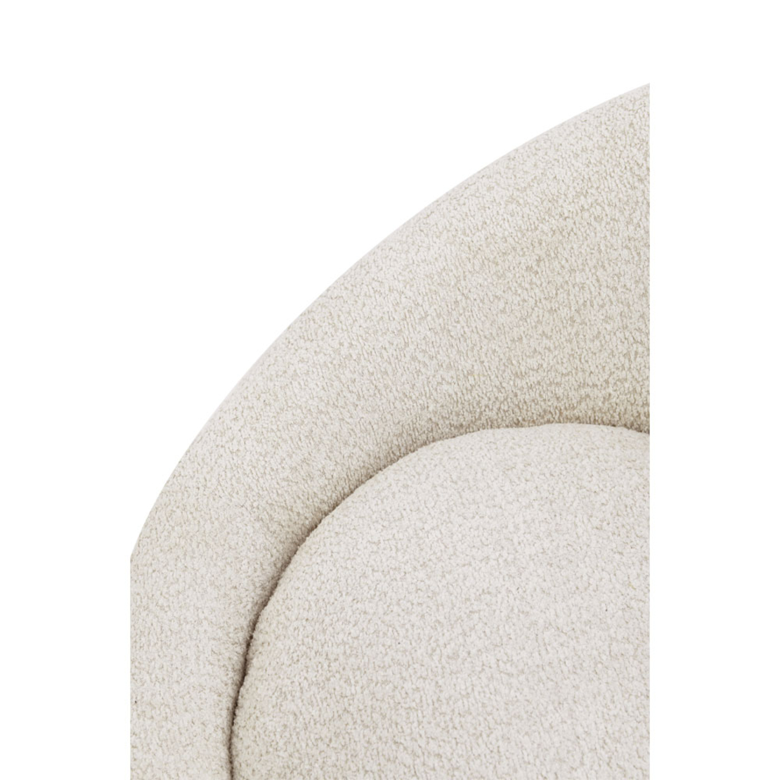SOFTY ARMCHAIR SWIVEL FABRIC CREAM METAL E1 PRC