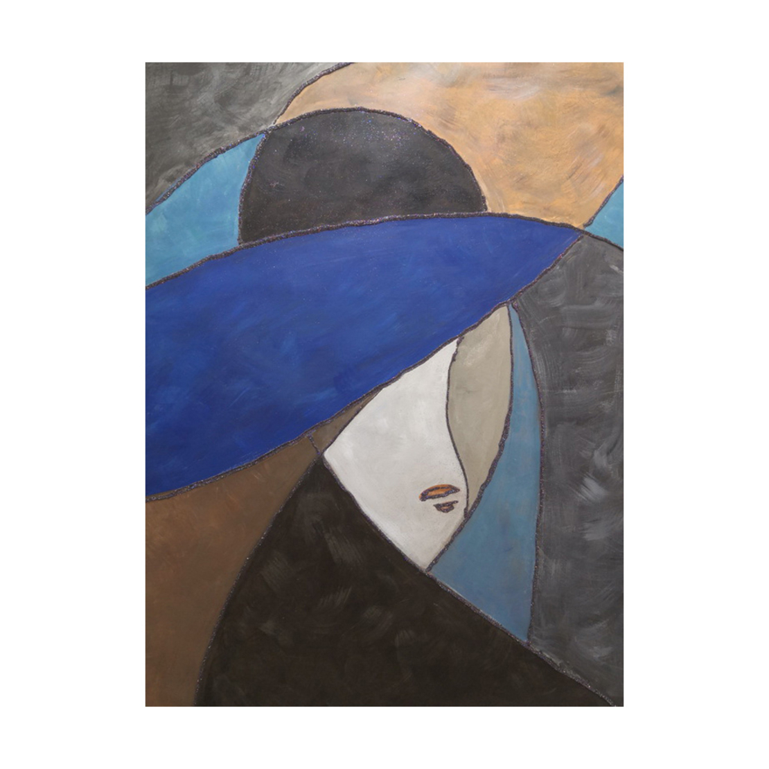 EL 1 PAINTING CANVAS MULTICOLOR WOOD 76x100xH3,5cm