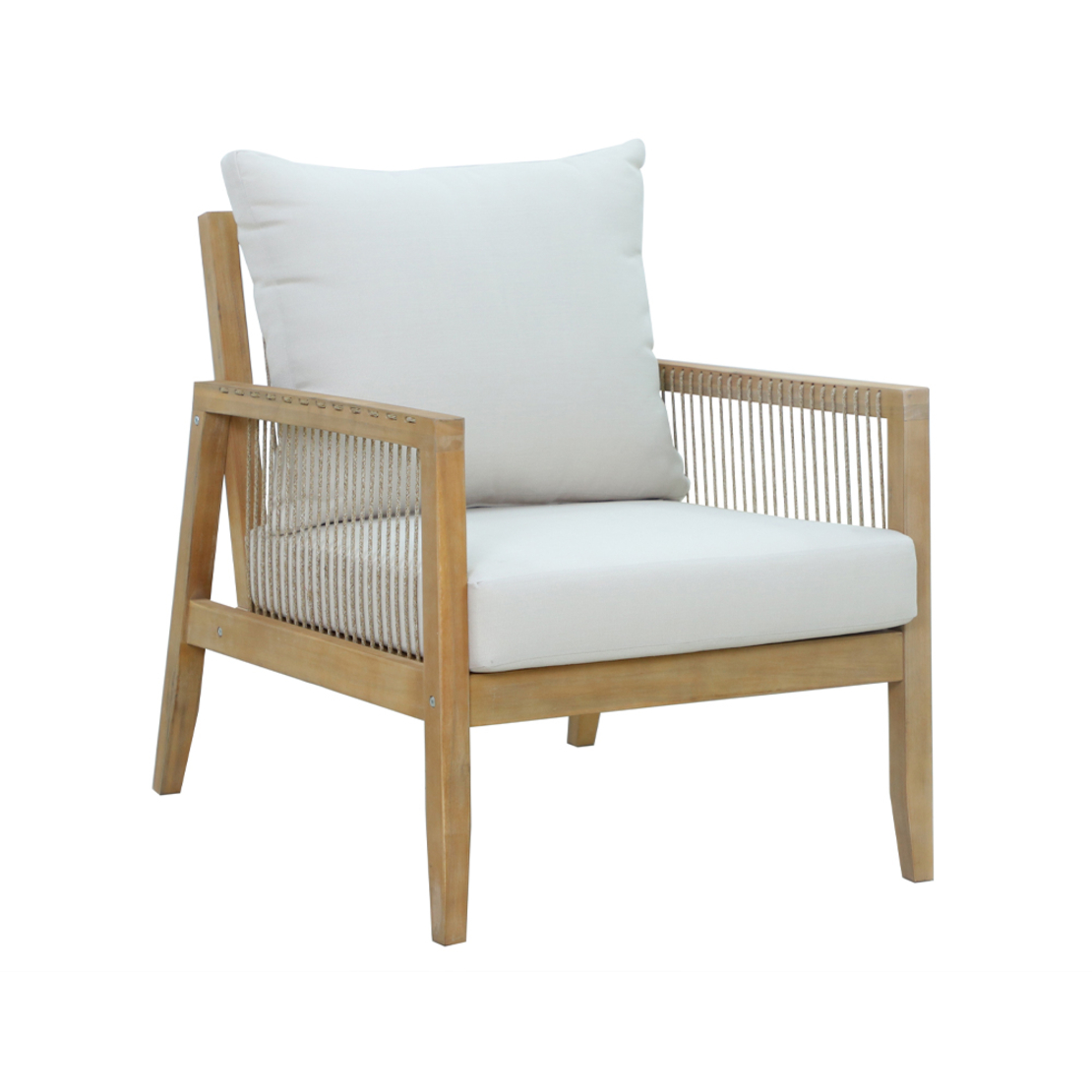 JAPONISM LOUNGE SET 1+2+1 WOOD ACACIA BEIGE VN
