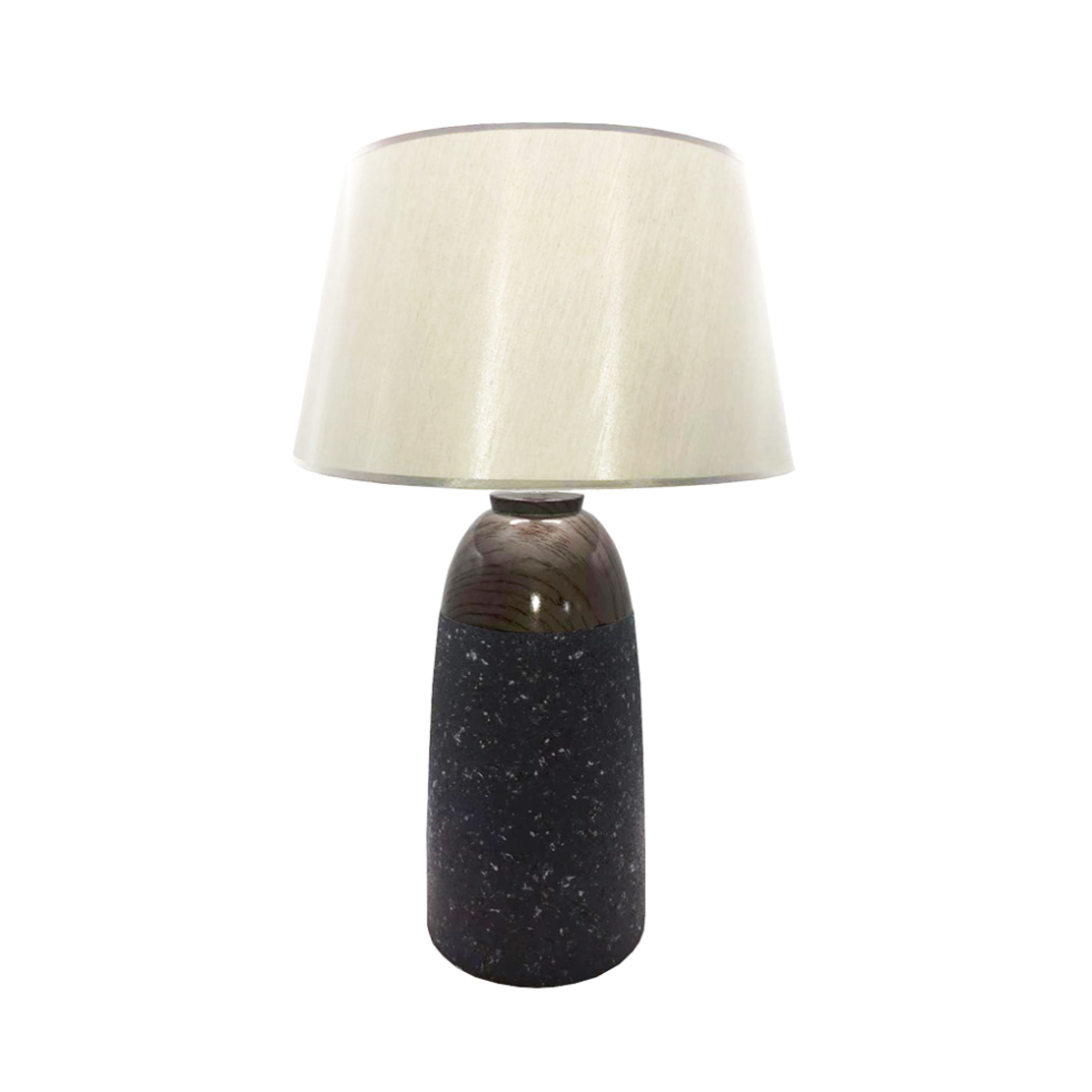 GALAXY LAMP TABLE CERAMIC FABRIC GREY WHITE D40,5x