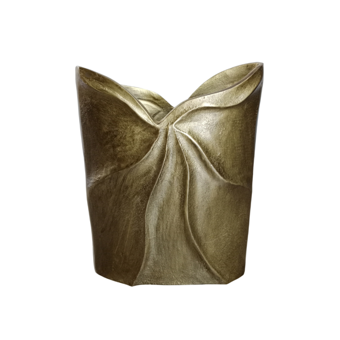 IWA 1 VASE ALUMINIUM GOLD ANTIQUE 23x8xH30cm IN
