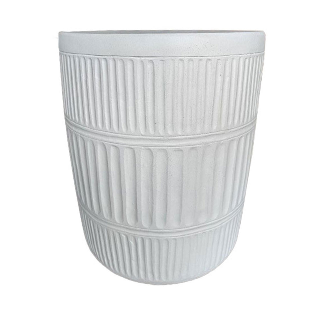 GEOMETRICAL 1 SIDE TABLE MgO WHITE 38x38xH47cm PRC