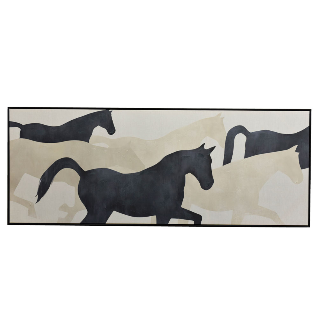 POWER OF FREEDOM A PAINTING CANVAS BEIGE BLACK FRA