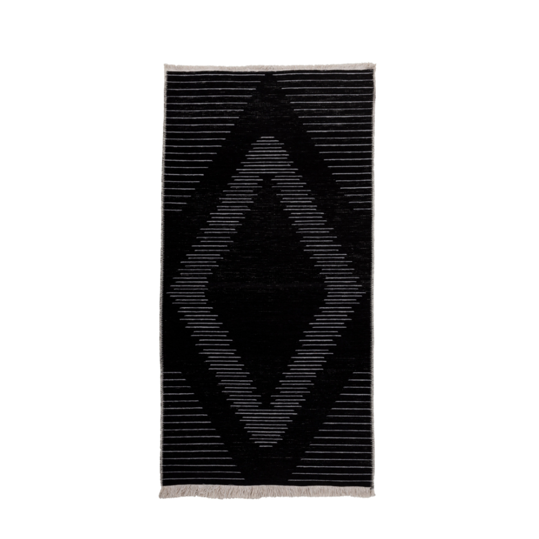 SIGHT CARPET FABRIC BLACK GREY 80x170xH1cm TR