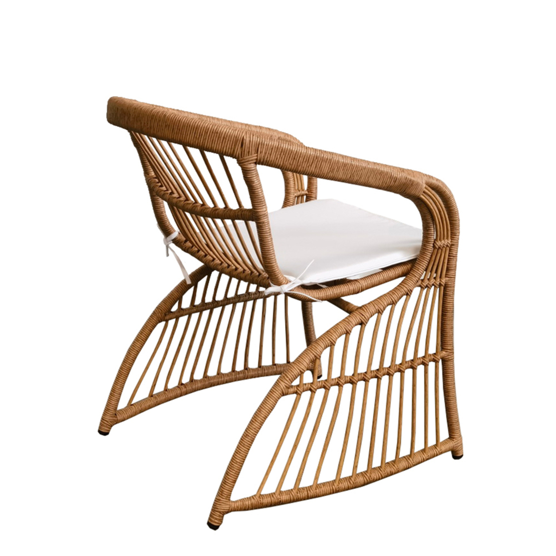 SIRENE ARMCHAIR WITH ARM PE WOVEN NATURAL 58x65xH77,5cm PRC