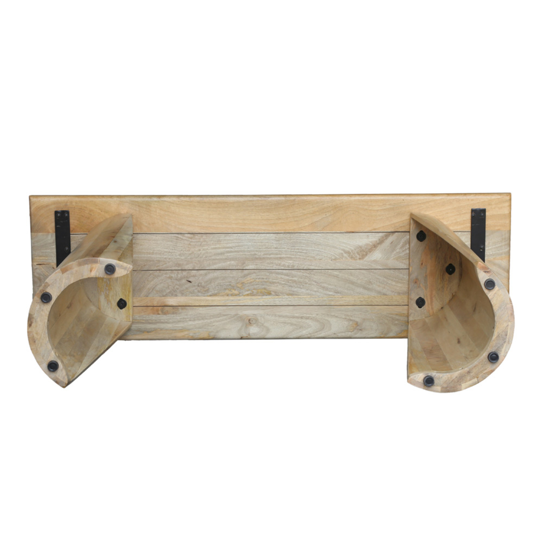 SPIRAL CONSOLE WOOD MANGO NATURAL 130x40xH76cm IN