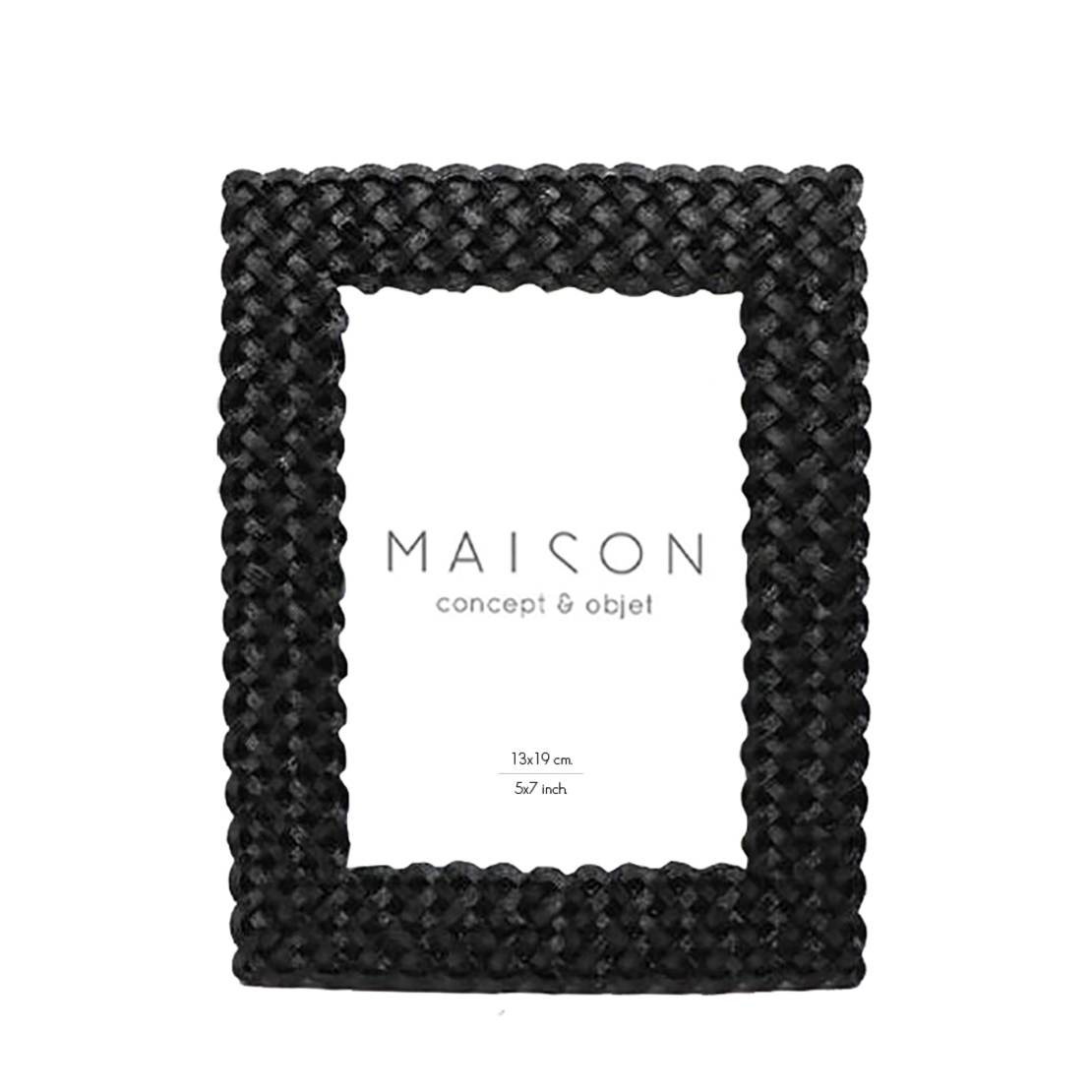 TRESSER PHOTO FRAME POLYRESIN GLASS BLACK MATTE 19