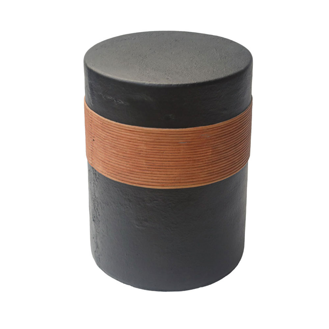 BELT SIDE TABLE BLACK BROWN 38,5x38,5xH52cm PRC