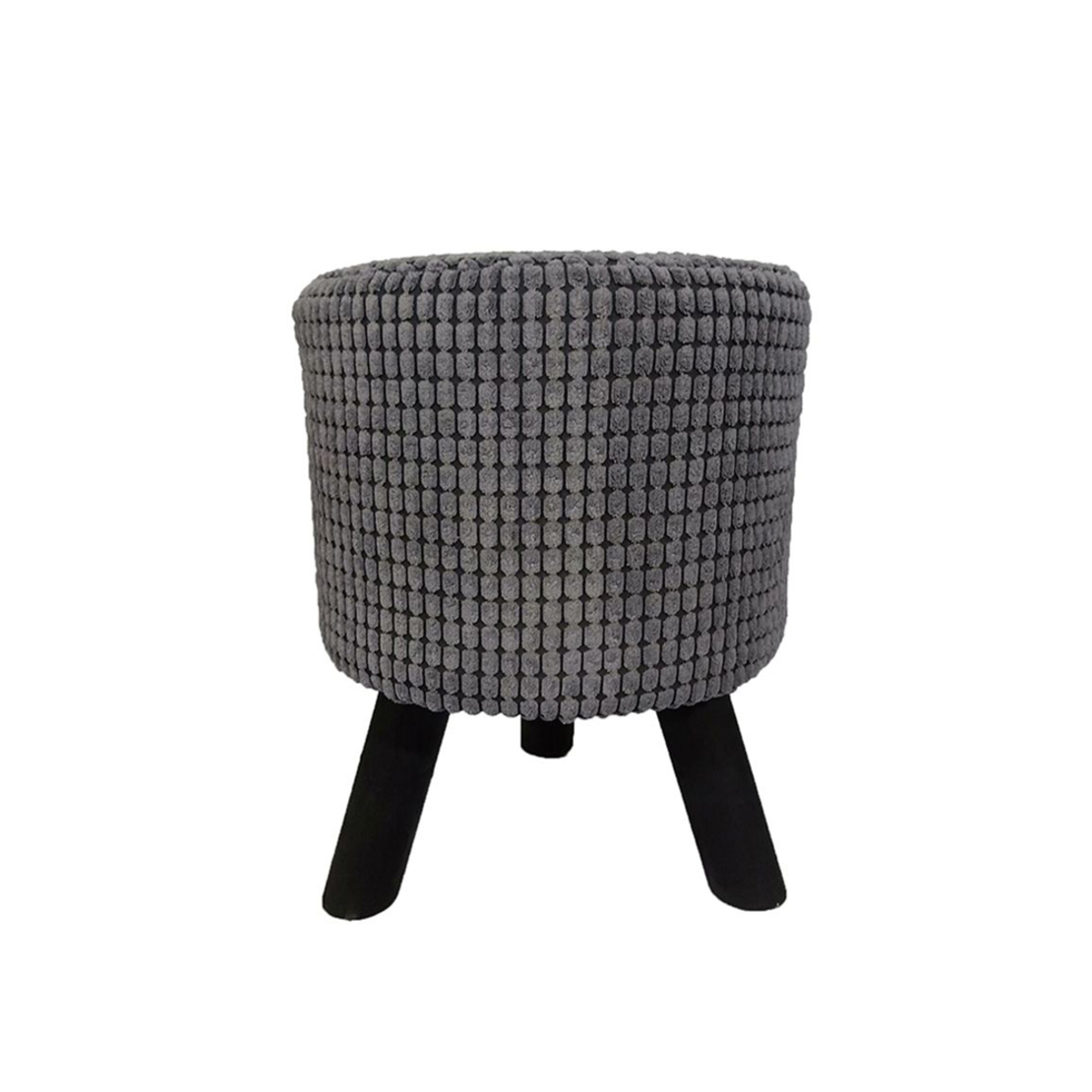 PIXEL STOOL FABRIC GREY WOOD BLACK E1 PRC
