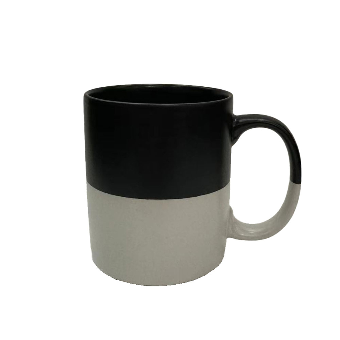 GOOD MORNING MUG NEW BONE CHINA BLACK WHITE D8xH9,