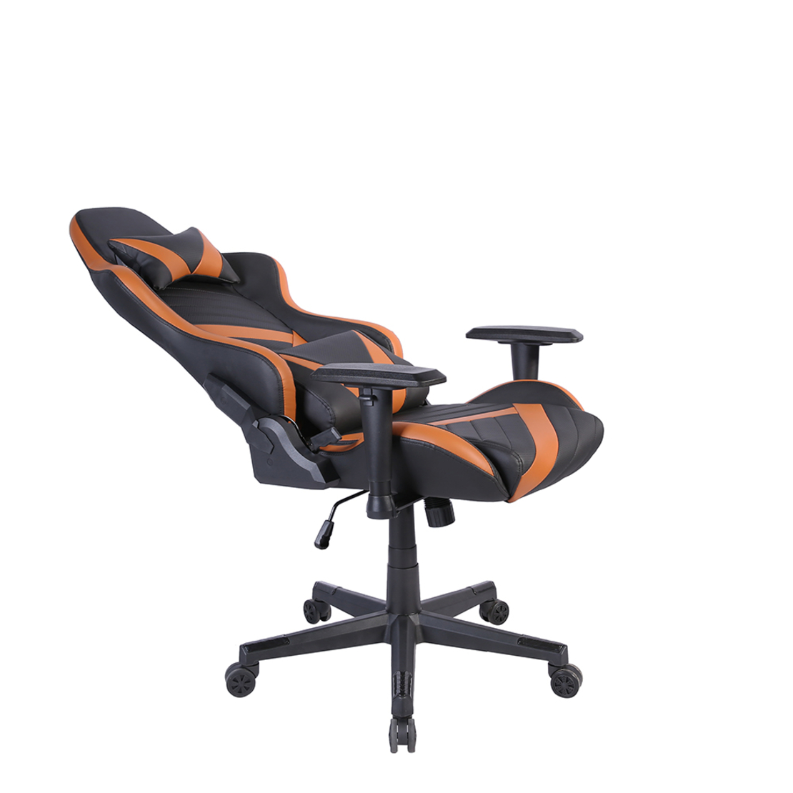 DYSKORD GAMING CHAIR DESK FABRIC BLACK NYLON CAMEL METAL 50x74xH137cm PRC