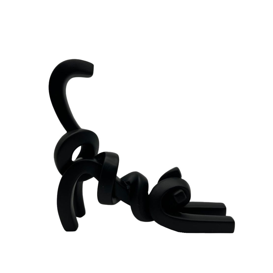 BELMA DECO CAT POLYRESIN BLACK 24,5x6,5xH22,8cm PR