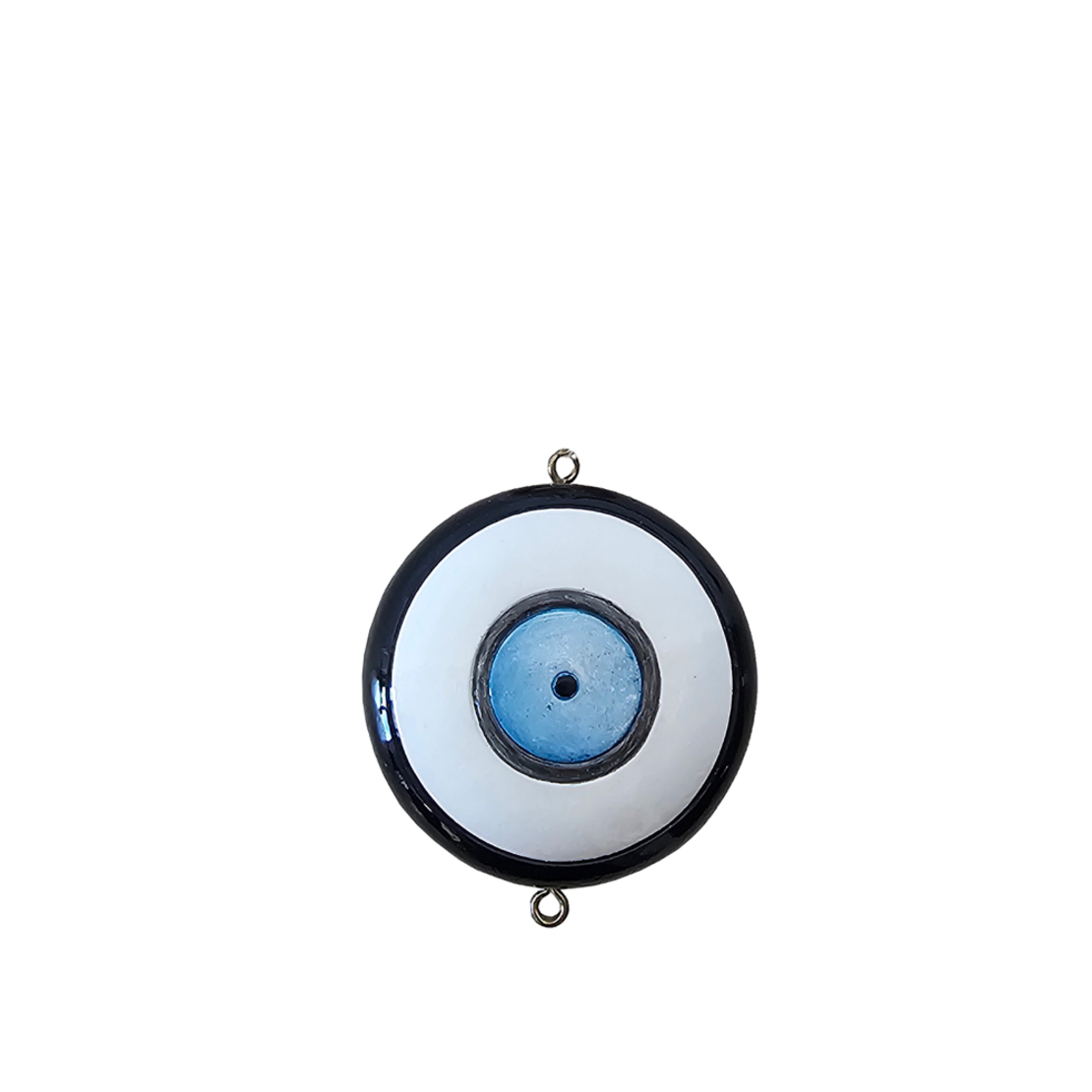 XMAS LUCKY CHARM 2025 EYE POLYRESIN BLACK WHI BL