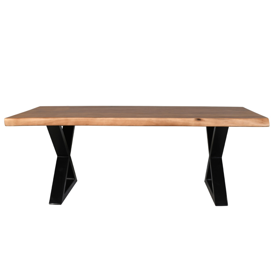 MINGLE COFFEE TABLE WOOD ACACIA WALNUT BLACK METAL 115x60xH42cm IN